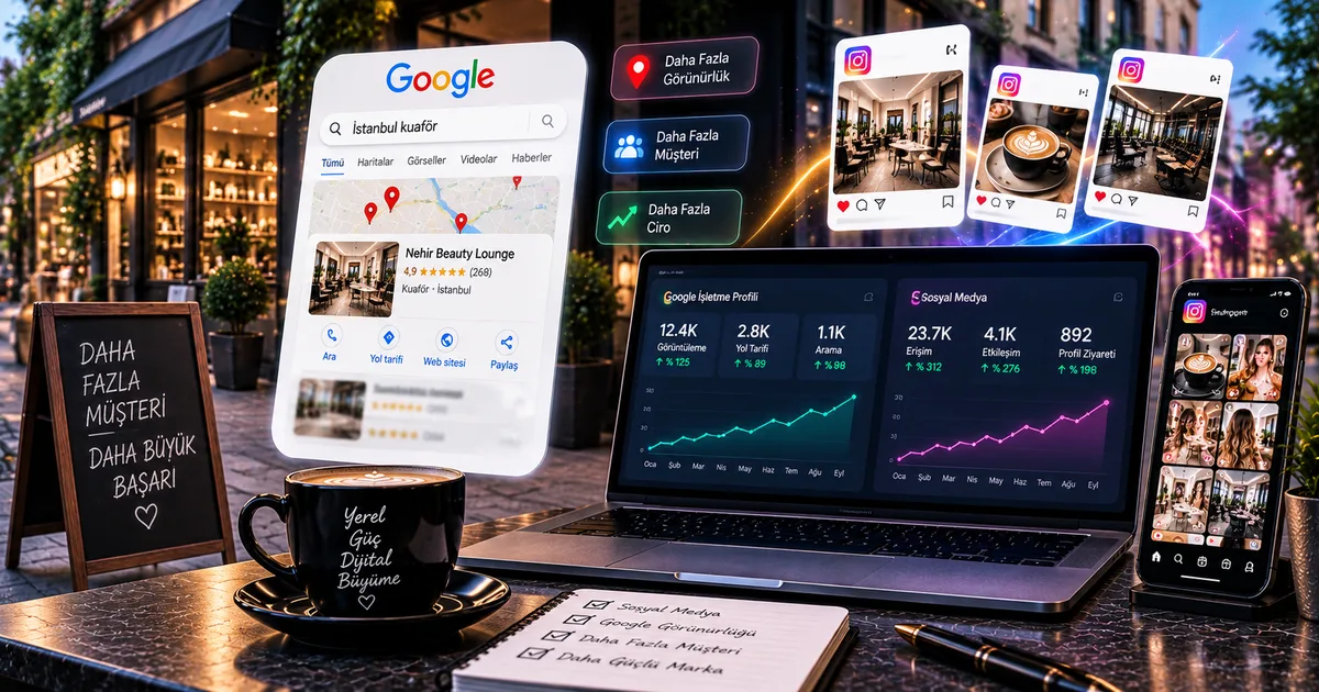 Yerel İşletmeler İçin Sosyal Medya ve Google Görünürlüğü